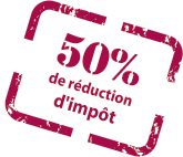 Réduction d'impôt 50%